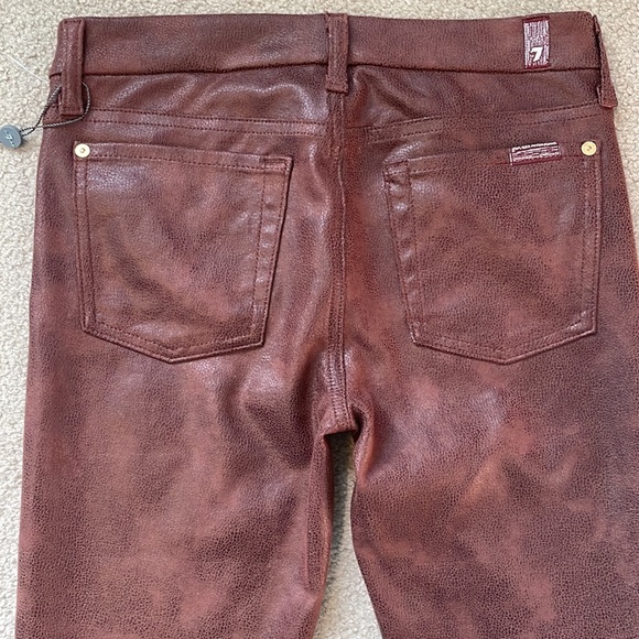 7 For All Mankind crackled faux leather pants - Picture 12 of 14
